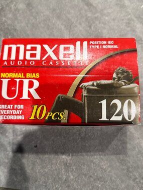 Maxwell Audio Cassette 10pcs. 120 Box Set New